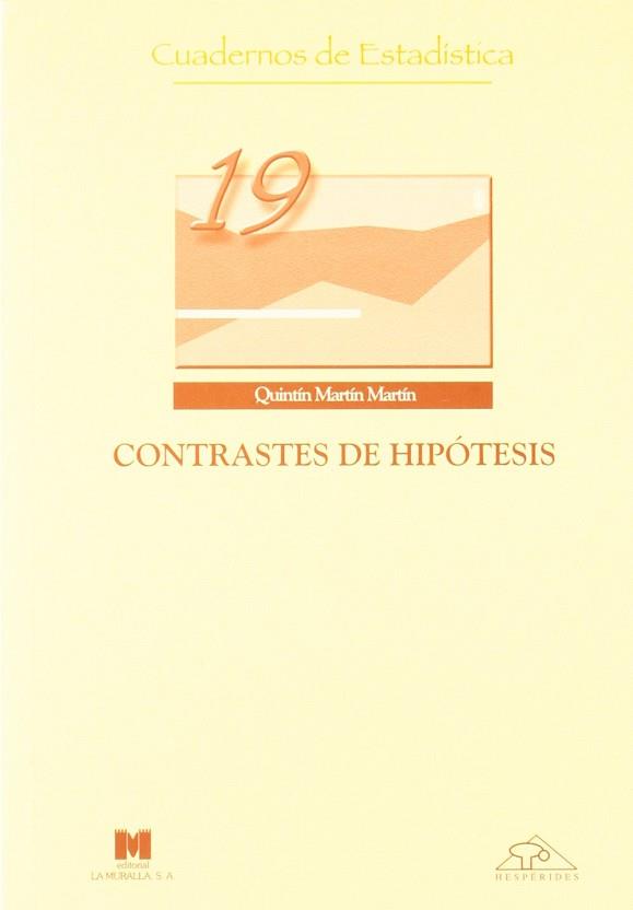 CONTRASTES DE HIPOTESIS | 9788471337160 | MARTIN MARTIN, QUINTIN