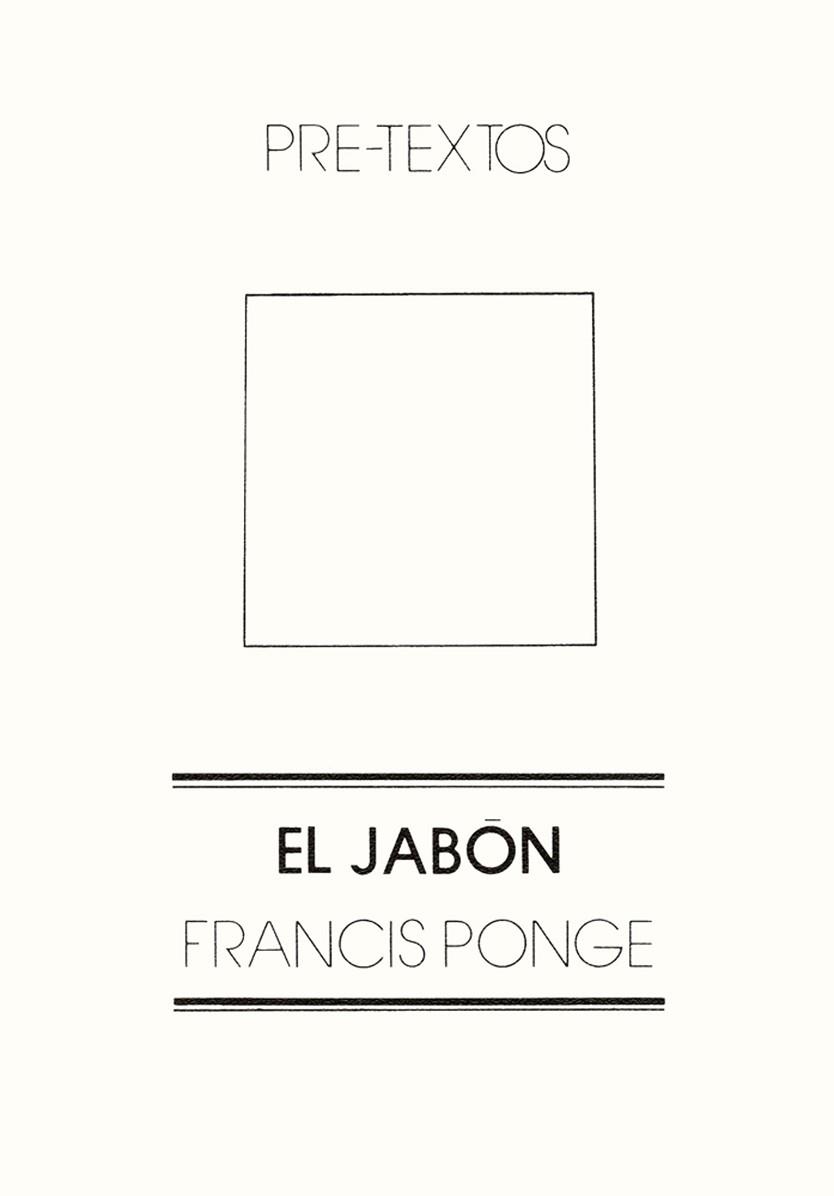 JABON EL | 9788485081042 | PONGE, FRANCIS