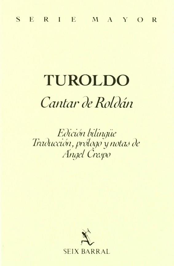 TUROLDO CANTAR DE ROLDAN | 9788432238499 | TUROLDO