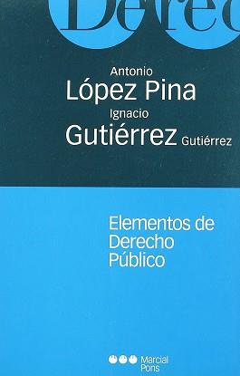 ELEMENTOS DE DERECHO PUBLICO | 9788472489752 | LOPEZ PINA, ANTONIO