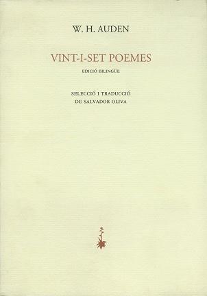 VINT-I-SET POEMES (AUDEN) (D04) | 9788477271390 | AUDEN, W. H.