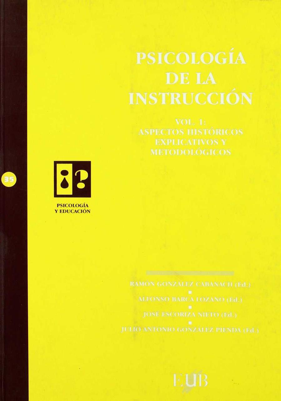 PSICOLOGIA DE LA INSTRUCCION VOL. 1 | 9788489607811 | ESCORIZA NIETO, JOSE