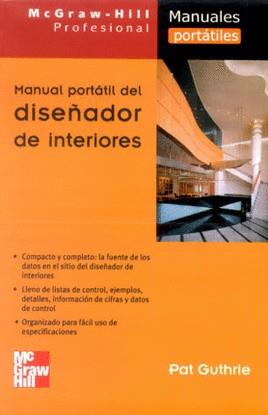 MANUAL PORTATIL DEL DISEÑADOR DE INTERIORES | 9789701032145 | GUTHRIE, PAT