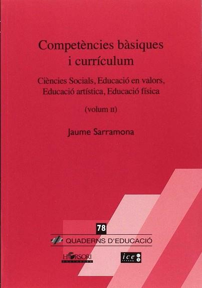 COMPETÈNCIES BÀSIQUES I CURRÍCULUM. | 9788415212515 | SARRAMONA LÓPEZ, JAUME