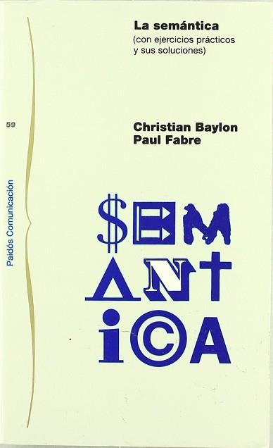 SEMANTICA,LA | 9788449300189 | BAYLON, CHRISTIAN ; FABRE, PAUL