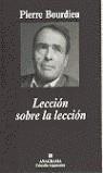 LECCION SOBRE LA LECCION | 9788433961754 | BOURDIEU, PIERRE