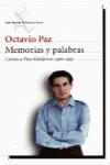 MEMORIAS Y PALABRAS | 9788432207846 | PAZ, OCTAVIO