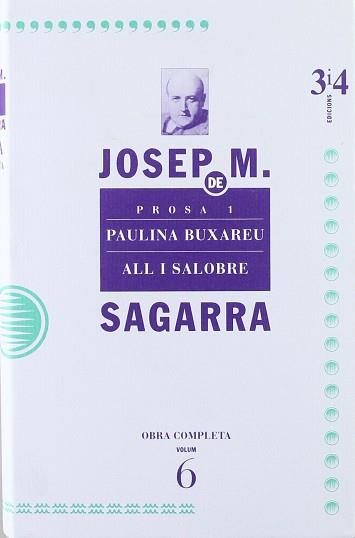 PROSA 1 (OC 6 SAGARRA) | 9788475025865 | SAGARRA, JOSEP M.