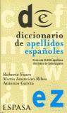 DICCIONARIO DE APELLIDOS ESPAÑOLES | 9788423922895 | FAURE, ROBERTO