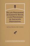 DE LOS PROGRAMAS DE GARANTIA SOCIAL A LOS PROGRAMAS DE INICI | 9788475845241 | SANCHEZ ASIN, ANTONIO