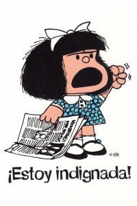 LIBRETA MAFALDA ESTOY INDIGNADA GRANDE | 9788862128742 | QUINO