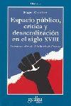 ESPACIO PUBLICO, CRITICA Y DESACRAL.EN EL S.XVIII | 9788474325096 | CHARTIER, ROGER