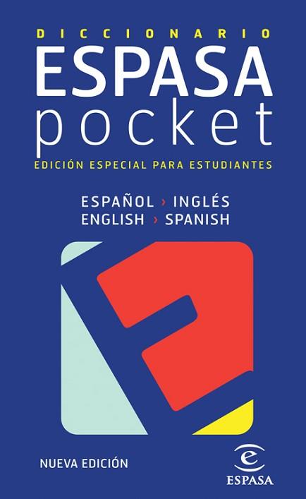 DICCIONARIO ESPASA POCKET ( ESPAÑOL/INGLES-INGLES/ESPAÑOL) | 9788467020533 | ESPASA CALPE