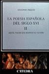 POESIA ESPAÑOLA DEL SIGLO XVI LA | 9788437606675 | PRIETO, ANTONIO