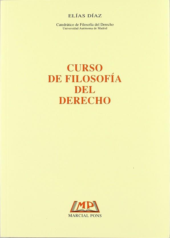 CURSO DE FILOSOFIA DEL DERECHO | 9788472485242 | DIAZ, ELIAS