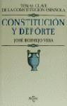 CONSTITUCION Y DEPORTE | 9788430932894 | BERMEJO VERA, JOSE