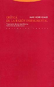 CRITICA DE LA RAZON INSTRUMENTAL | 9788481645682 | HORKHEIMER, MAX