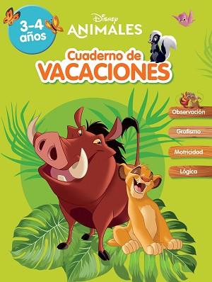 ANIMALES DISNEY. CUADERNO DE VACACIONES (3-4 AÑOS) (DISNEY. CUADERNO DE VACACION | 9788418039904 | DISNEY