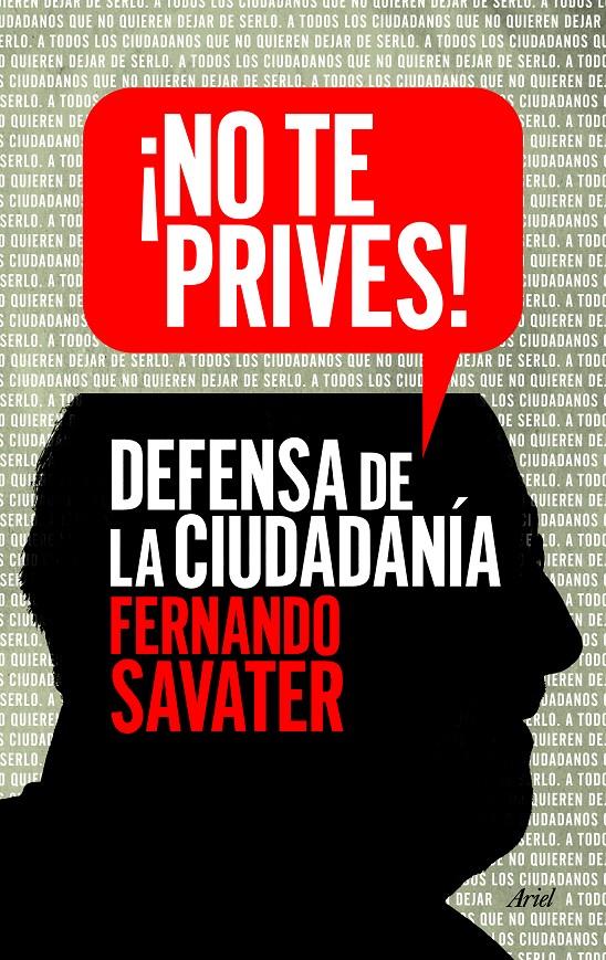 ¡NO TE PRIVES! | 9788434418615 | FERNANDO SAVATER