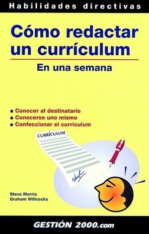 COMO REDACTAR UN CURRICULUM EN UNA SEMANA | 9788480889025 | MORRIS, STEVE; WILLCOCKS, GRAHAM