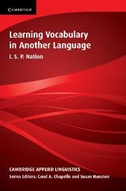 LEARNING VOCABULARY IN ANOTHER LANGUAGE | 9780521804981 | NATION, I.S.P.