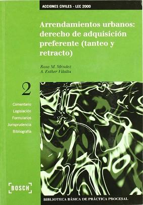 ARRENDAMIENTOS URBANOS DERECHO DE ADQUISICION PREFERENTE | 9788476767320 | MENDEZ, ROSA M.