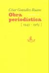 OBRA PERIODISTICA (1943-1965) VOL.2 GONZALEZ-RUANO | 9788489455733 | GONZALEZ-RUANO, CESAR