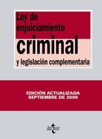 LEY DE ENJUICIAMENTO CRIMINAL ... EDICION 2009 | 9788430949212 | -