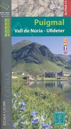 MAPA PUIGMAL 1:25.000 VALL DE NURIA ULLDETER -ALPINA | 9788480905534