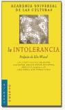 INTOLERANCIA, LA | 9788475779072 | ACADEMIA UNIVERSAL DE LAS CULTURAS