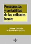 PRESUPUESTOS Y CONTABILIDAD DE LAS ENTIDADES LOCALES (2002) | 9788430938506 | VARIS