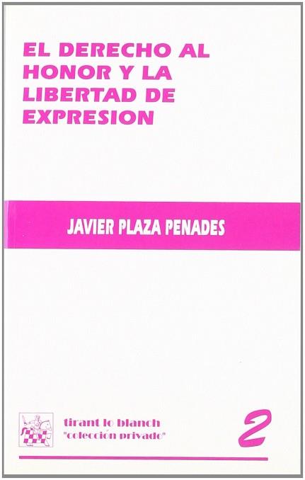 DERECHO AL HONOR Y LA LIBERTAD DE EXPRESION | 9788480023368 | PLAZA PENADES, JAVIER