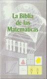 BIBLIA DE LAS MATEMATICAS, LA | 9788487736957 | LEXUS