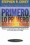 PRIMERO LO PRIMERO REFLEXIONES DIARIAS (BUTXACA) | 9788449306815 | COVEY, STEPHEN R.