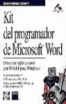 KIT DEL PROGRAMADOR DE MICROSOFT WORD | 9788448119492 | MICROSOFT CORPORATION