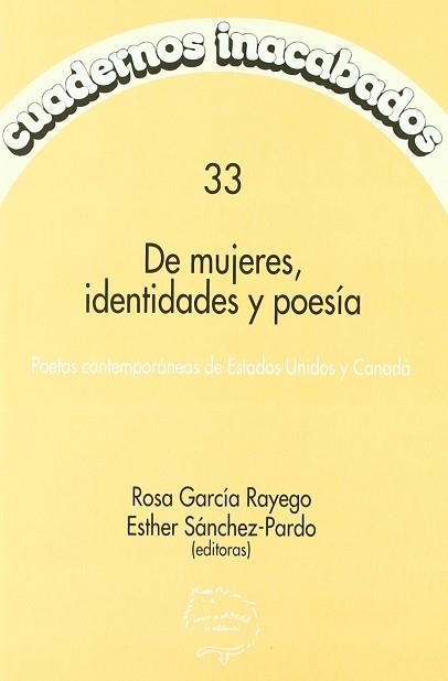 DE MUJERES IDENTIDADES Y POESIA | 9788487715785 | GARCIA RAYEGO, ROSA