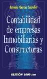 -CONTABILIDAD DE EMPRESAS INMOBILIARIAS Y CONSTRUCTORAS | 9788480888844 | GARCIA CASTELLVI, ANTONIO