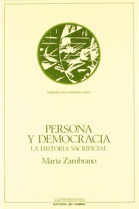 PERSONA Y DEMOCRACIA | 9788476581001 | ZAMBRANO, MARIA