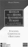 MODELOS PARA LA MEJORA DEL RENDIMIENTO HUMANO | 9788480043519 | ROTHWELL, WILLIAM J.