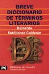 BREVE DICCIONARIO DE TERMINOS LITERARIOS (LB) | 9788420636177 | ESTEBANEZ CALDERON, DEMETRIO