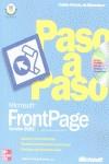 MICROSOFT FRONTPAGE 2002 PASO A PASO | 9788448132330 | ONLINE TRAINING