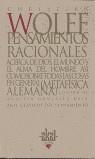 PENSAMIENTOS RACIONALES | 9788446009658 | WOLFF, CHRISTIAN