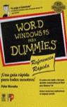 WORD WINDOWS 95 PARA DUMMIES REFERENCIA RAPIDA | 9788428323666 | WEVERKA, PETER