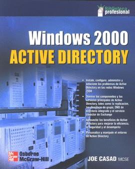 WINDOWS 2000 ACTIVE DIRECTORY | 9789701036303 | CASAD, JOE