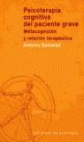 PSICOTERAPIA COGNITIVA DEL PACIENTE GRAVE | 9788433017314 | SEMERARI, ANTONIO