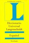 DICCIONARIO UNIVERSAL LANGENSCHEIDT ESPAÑOL MONOLINGUE | 9783468961922 | VARIS