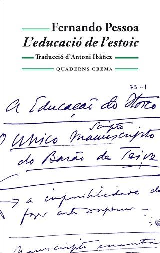 EDUCACIO DE L'ESTOIC, L' | 9788477273882 | PESSOA, FERNANDO