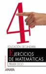 CUADERNO 4 EJERCICIOS MATEMATICAS PRIMER CICLO ESO | 9788466709224 | VARIS