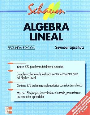 ALGEBRA LINEAL (SCHAUM) | 9788476157589 | LIPSCHUTZ, SEYMOUR