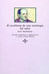 PROBLEMA DE UNA SOCIOLOGIA DEL SABER, EL | 9788430918805 | MANNHEIM, KARL